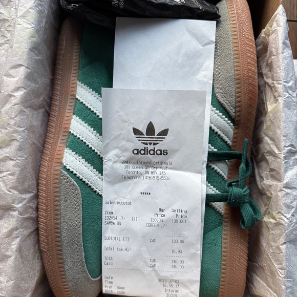 *BRAND NEW* ADIDAS SAMBA OG GREEN/WHITE/GUM - Picture 4 of 7